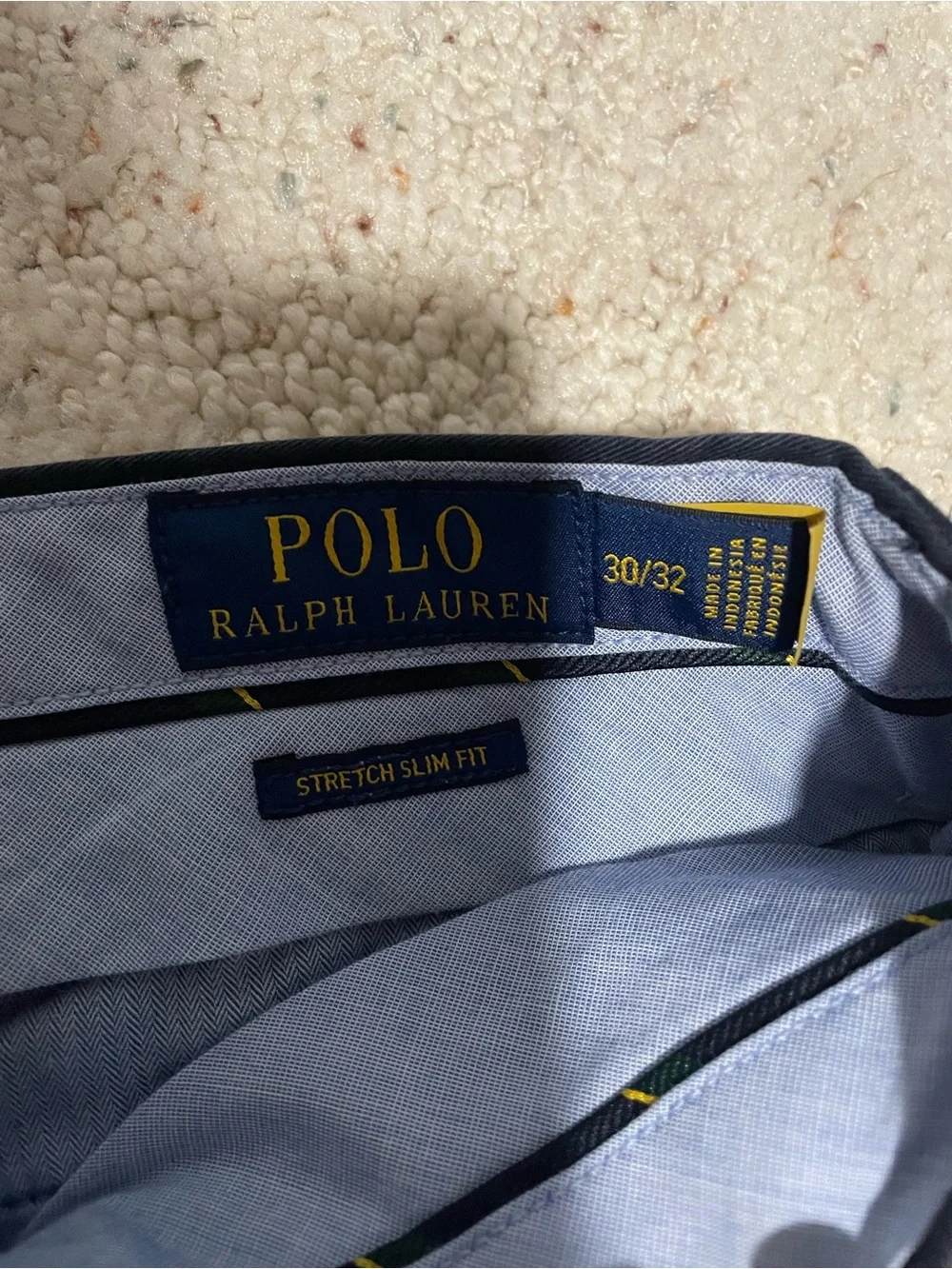 Classic Polo Ralph Lauren Navy Slim Fit Pants